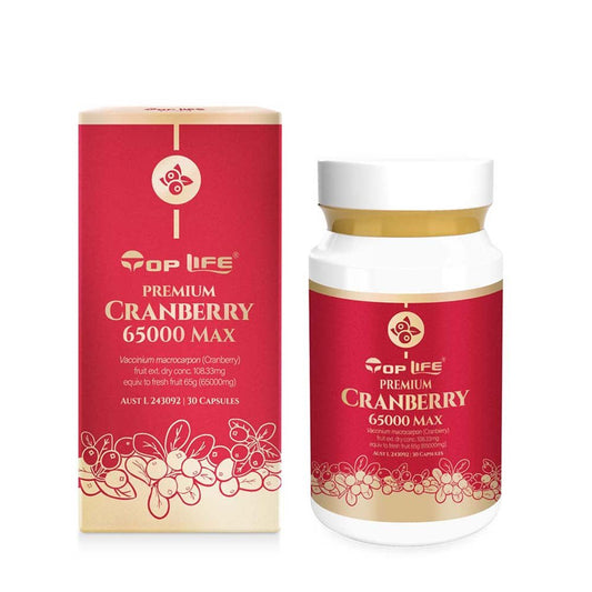 Top Life Cranberry 65000 Max 30 Capsules - BeeVitamins