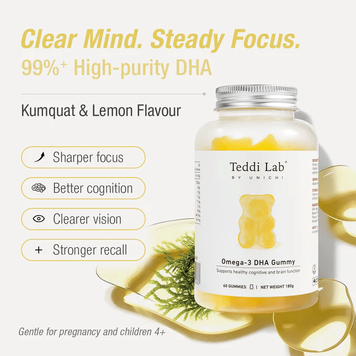 Unichi Omega - 3 DHA 60 Gummies - BeeVitamins