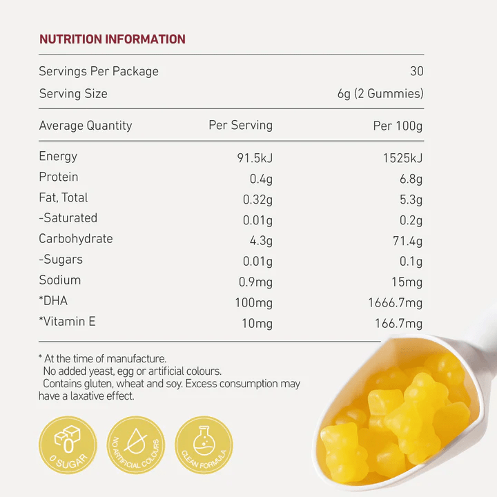 Unichi Omega - 3 DHA 60 Gummies - BeeVitamins