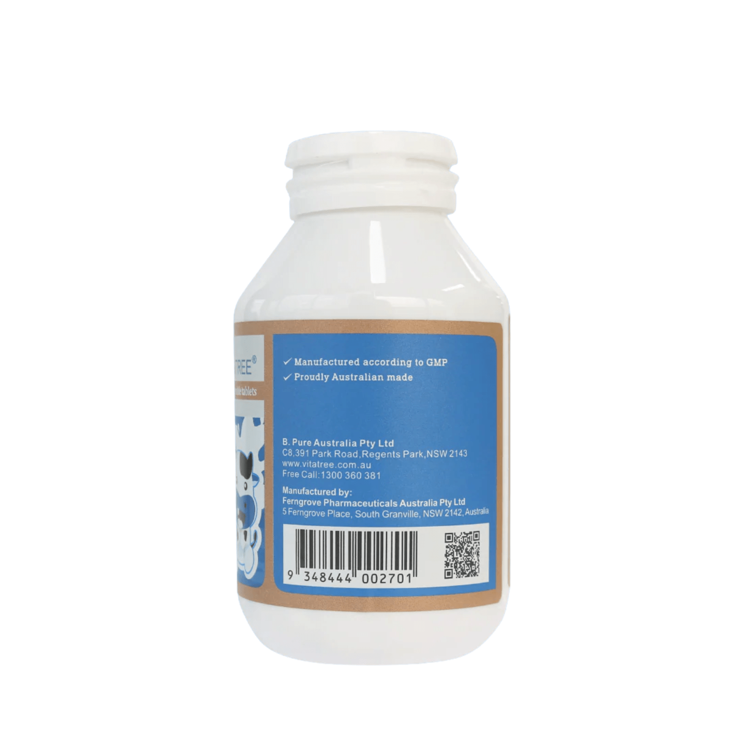 Vitatree Colostrum 820mg 100 Chewable Tablets - BeeVitamins