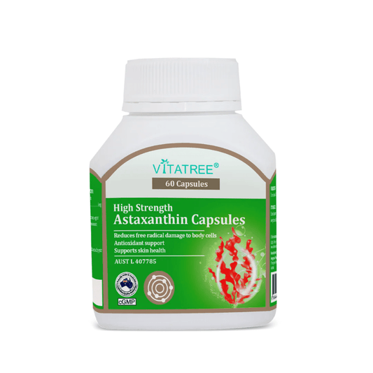 Vitatree High Strength Astaxanthin 60 Capsules - BeeVitamins