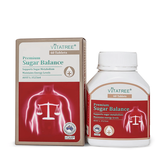 Vitatree Premium Sugar Balance 60 Tablets - BeeVitamins
