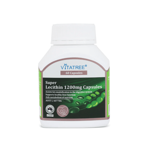 Vitatree Super Lecithin 1200mg 60 Capsules - BeeVitamins