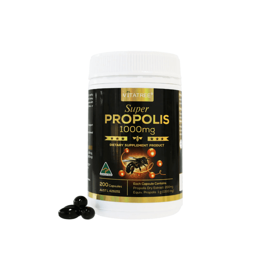 Vitatree Super Propolis 1000mg 200 Mini Capsules - BeeVitamins