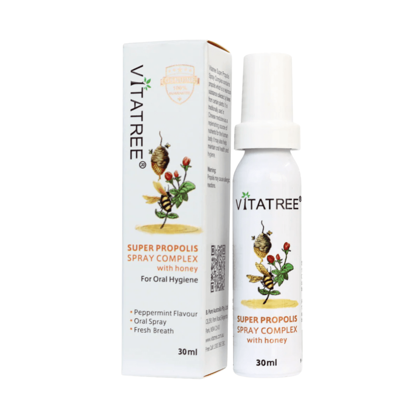 Vitatree Super Propolis Spray complex with Honey 30ml - BeeVitamins