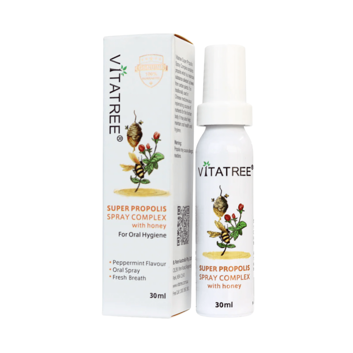 Vitatree Super Propolis Spray complex with Honey 30ml - BeeVitamins