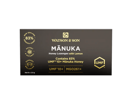 Watson & Son Manuka Honey Lozenges with Lemon UMF 10+ Manuka Honey - BeeVitamins