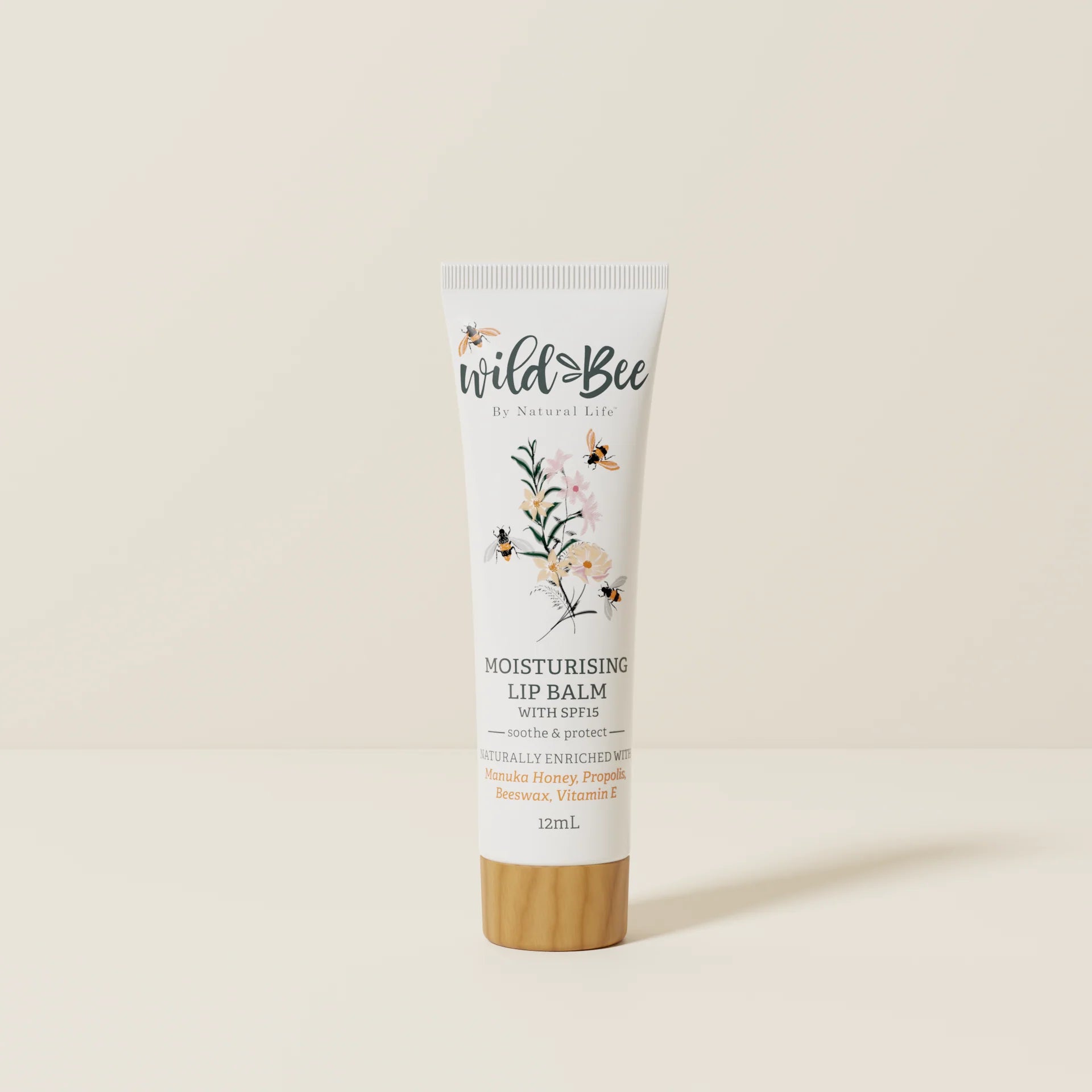 Wild Bee Moisturising Lip Balm SPF 15+ - BeeVitamins