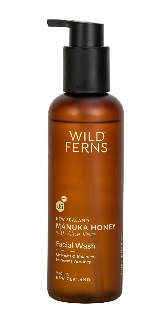 Wild Ferns Manuka Honey Facial Wash 180mL - BeeVitamins