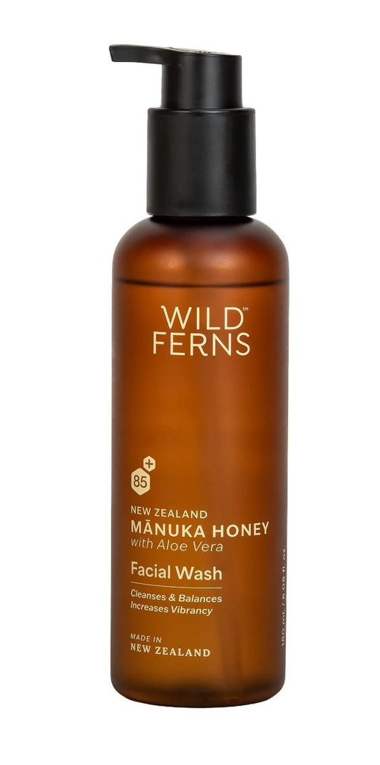 Wild Ferns Manuka Honey Facial Wash 180mL - BeeVitamins