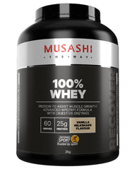 Musashi 100% WHEY Protein Powder 2KG Vanilla
