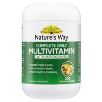 Nature's Way Complete Daily Multivitamin 200 Tablets New And Improved