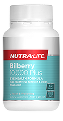 Nutralife Bilberry 10,000 Plus / 60 Tablets