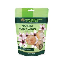 Australian by Nature Manuka Honey Candy 12+ (Mgo 400) with Eucalyptus 30 Candies