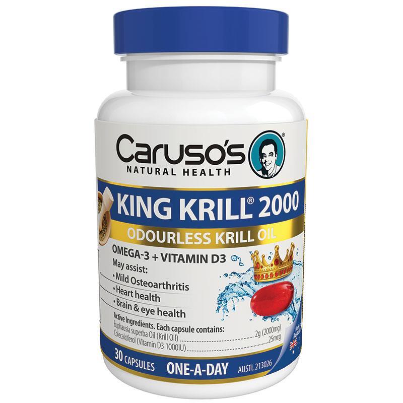 Caruso's King Krill 2000mg 30 Capsules