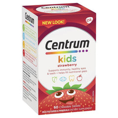 Centrum Kids MultiVitamin Strawberry 60 Chewable Tablets