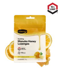 Comvita Manuka Honey Lozenges with Propolis (Lemon and Honey) 12 Lozenges