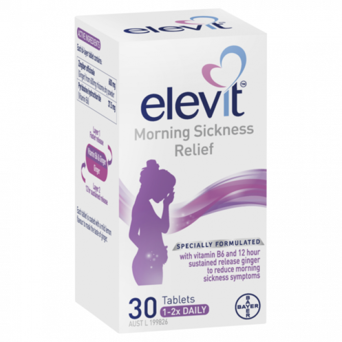 Elevit Morning Sickness Relief 30 Tablets (Exp 09/2022)