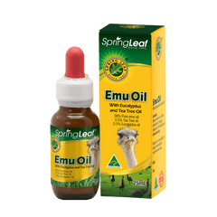 Spring Leaf Emu Oil with Eucalyptus and Tea Tree Oil