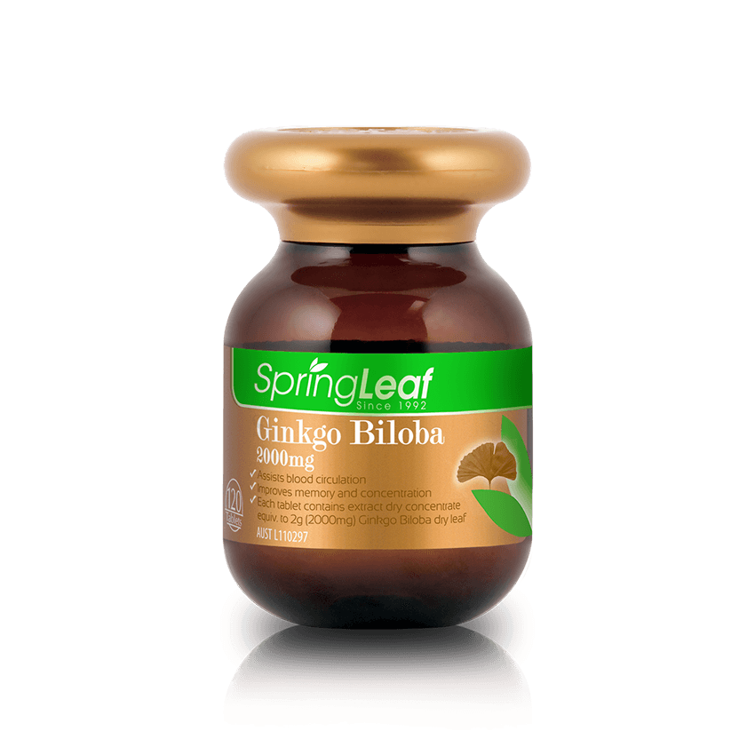 Spring Leaf Ginkgo Biloba 2000mg 120 Tablets