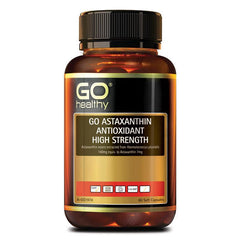 Go Healthy Astaxanthin Antioxidant High Strength 60 Soft Capsules