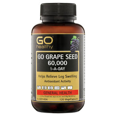 Go Healthy Grape Seed 60000mg 120 Vege Capsules