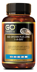 Go Healthy Oyster Plus Zinc 1-A-Day 60 Vege Capsules