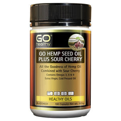 Go Healthy Hemp Seed Oil Plus Sour Cherry 100 Capsules