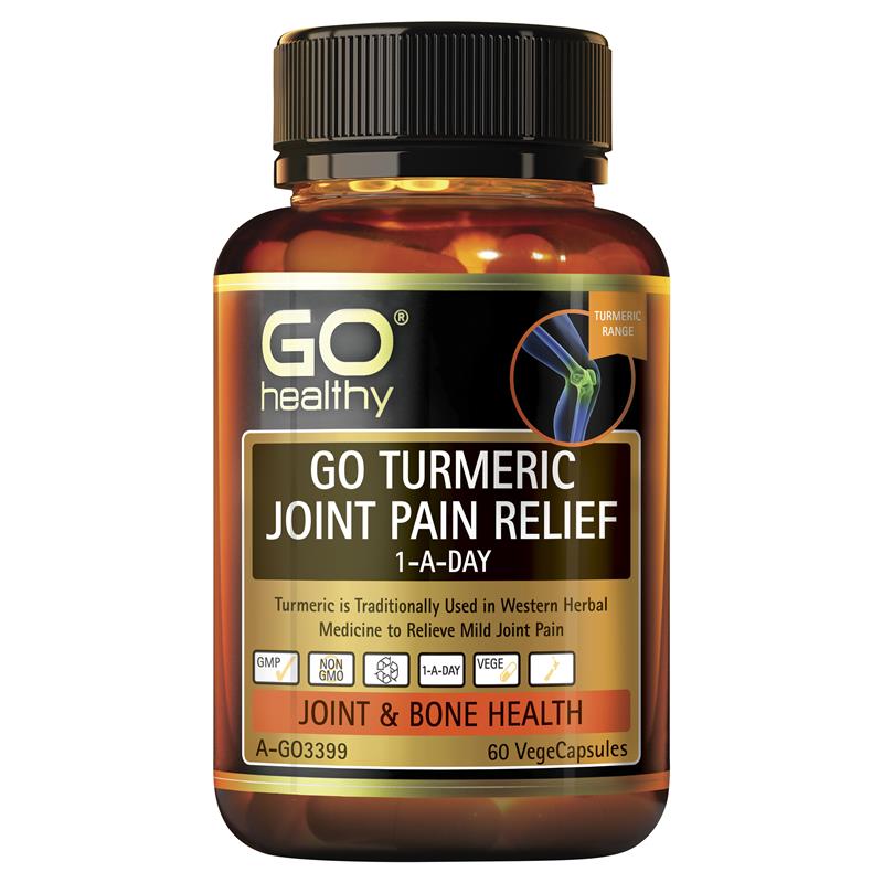 Go Healthy Turmeric Joint Pain Relief 1 A Day 60 Vege Capsules