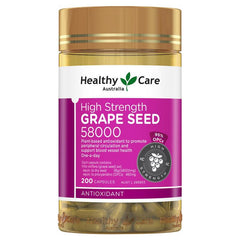 Healthy Care Grape Seed 58000mg 200 Capsules
