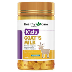 Healthy Care Kids Goat Milk Vanilla 300 Chewable Tablets