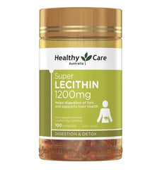 Healthy Care Super Lecithin 1200mg - 100 Capsules