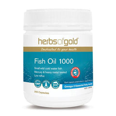 Herbs of Gold Fish Oil 1000mg 200 Capsules