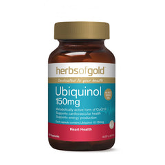 Herbs of Gold Ubiquinol 150mg 60 Capsules