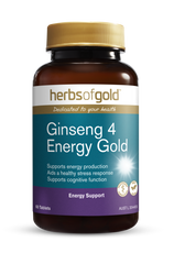 Herbs of Gold Ginseng 4 Energy Gold 60 Tablets