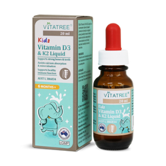 Vitatree Kids Vitamin D3 & K2 Liquid 20ml