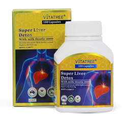 Vitatree Super Liver Detox with Milk Thistle 38000mg / 100 Capsules