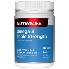 NutraLife Omega 3 Triple Strength 150 Capsules