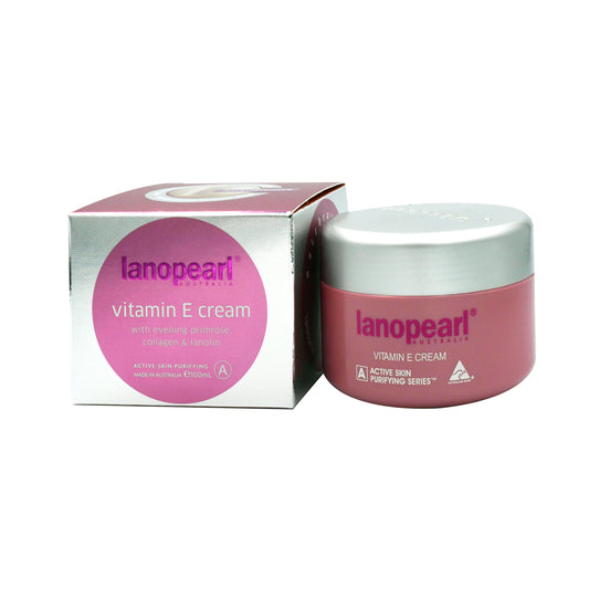 Lanopearl Vitamin E Cream with Evening Primrose, Collagen & Lanolin 100mL