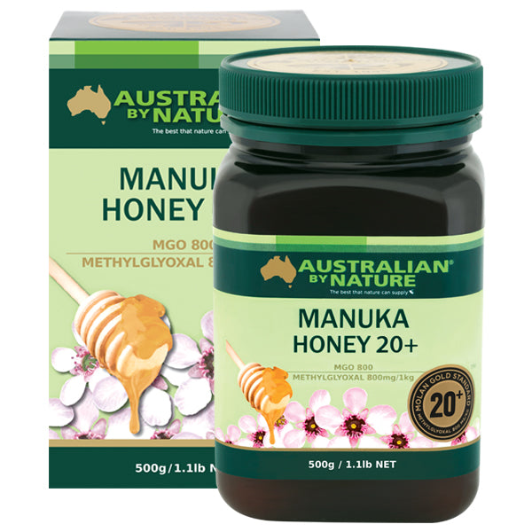 Australian By Nature 20+ 500g Manuka Honey - 100% New Zealand (MGO 800)