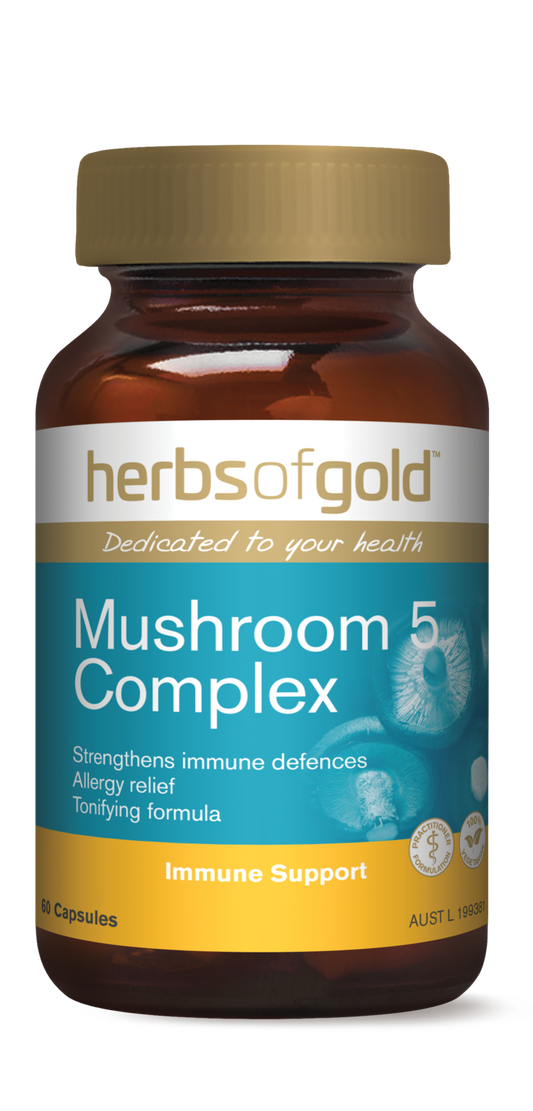 Herbs of gold Mushroom 5 Complex 60 Capsules