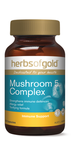 Herbs of gold Mushroom 5 Complex 60 Capsules