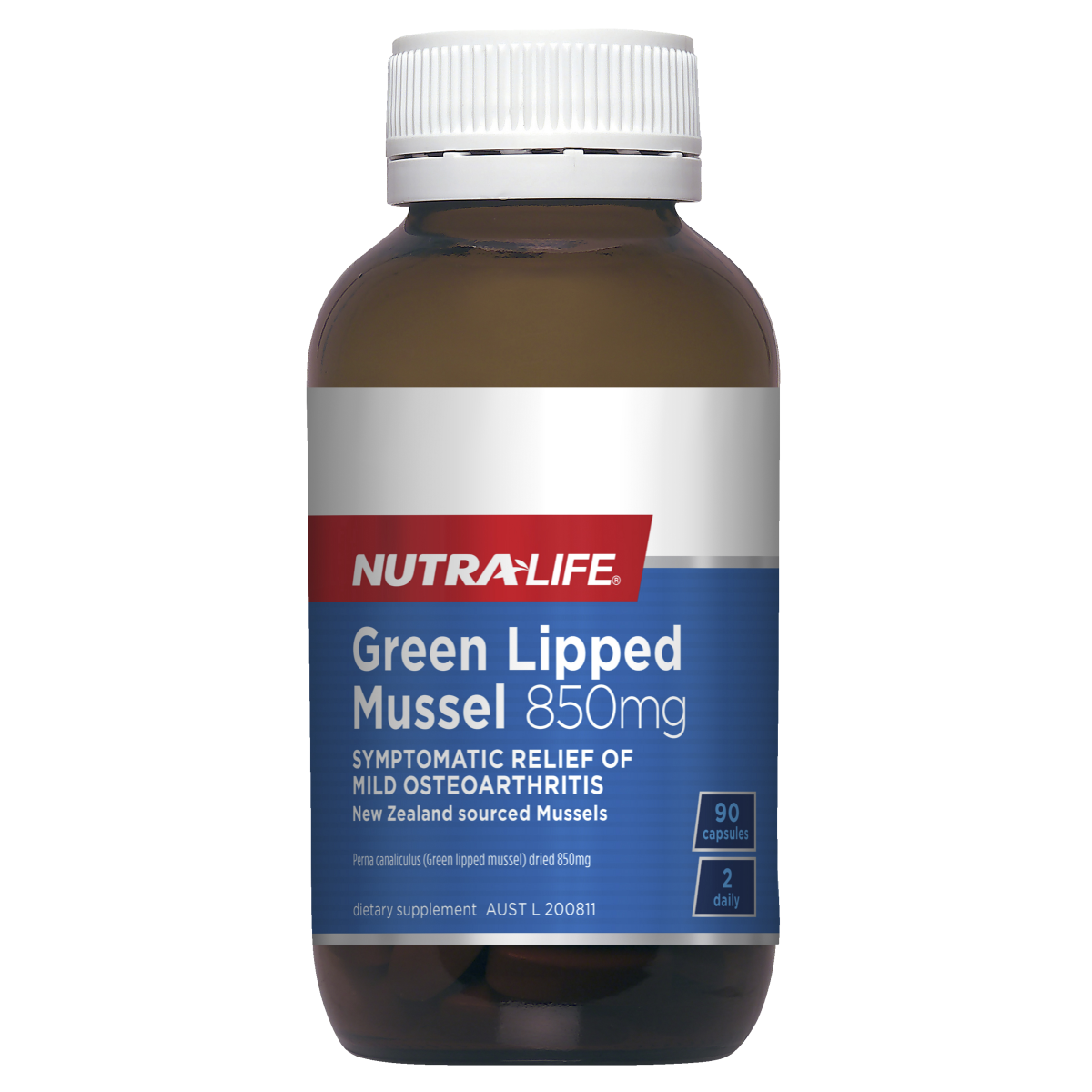 Nutralife Green Lipped Mussel 850mg 90 Capsules