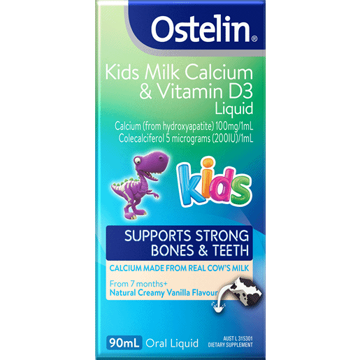 Ostelin Kids Milk Calcium & Vitamin D3 Liquid 90ml