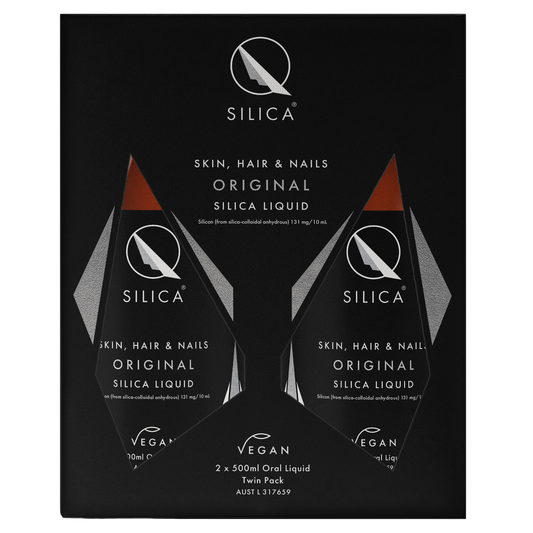 Qsilica Skin, Hair and Nails Original Silica Twin Pack Liquid (2 x 500ml)