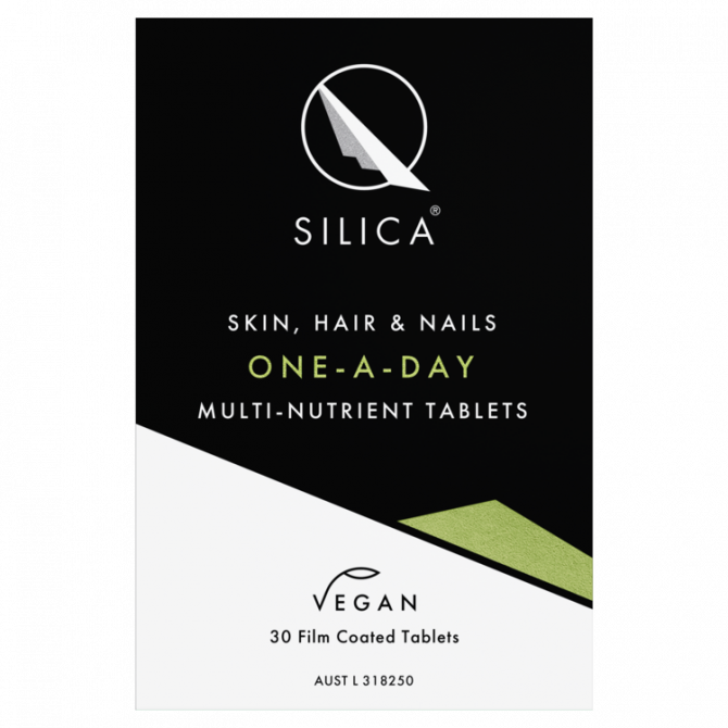 Qsilica Skin, Hair & Nails ONE-A-DAY Multi-Nutrient 30 Tablets (Exp date: 11/2022)