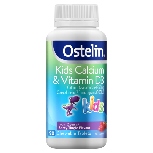 Ostelin Kids Calcium & Vitamin D3 90 Chewable Tablets