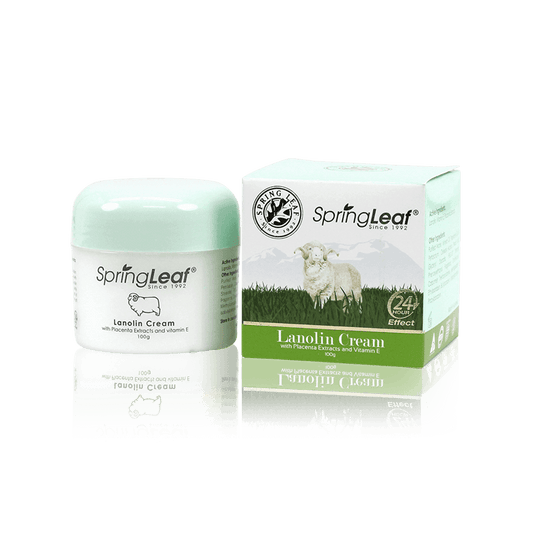 Spring Leaf Lanolin Cream with Placenta Extract and Vitamin E