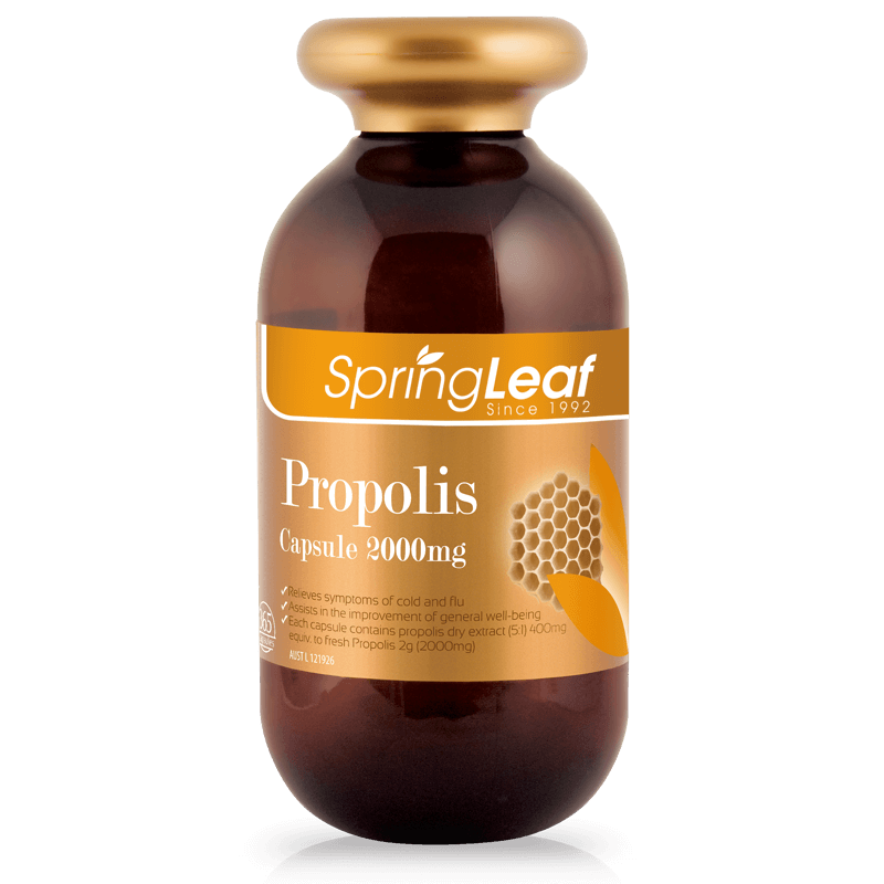 Spring Leaf Propolis 2000mg 365 Capsules (Premium)