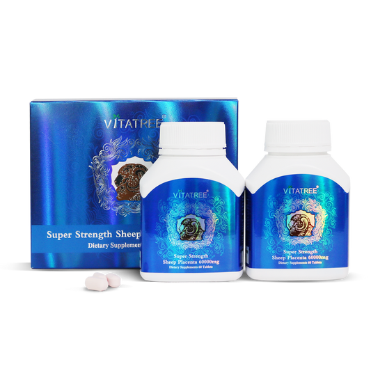 Vitatree Premium Super Strength Sheep Placenta 60000 Mg 60 x 2 Tablets